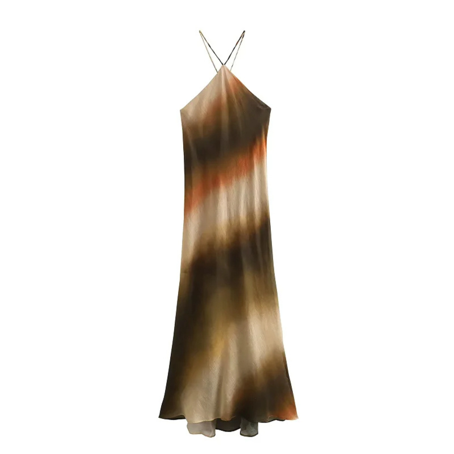 Vivi | Abito Lungo Estivo Elegante con Scollo All’Americana e Schiena Scoperta