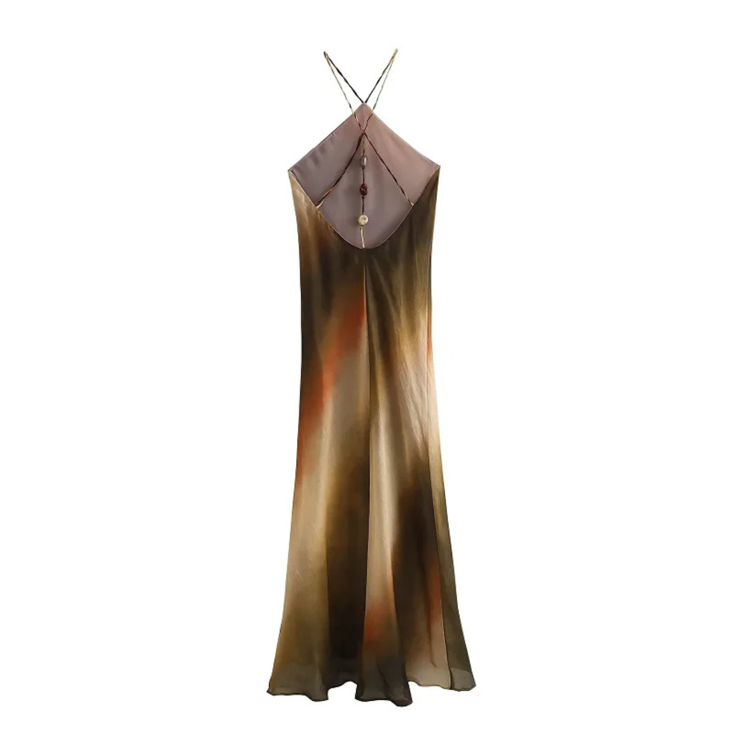 Vivi | Abito Lungo Estivo Elegante con Scollo All’Americana e Schiena Scoperta