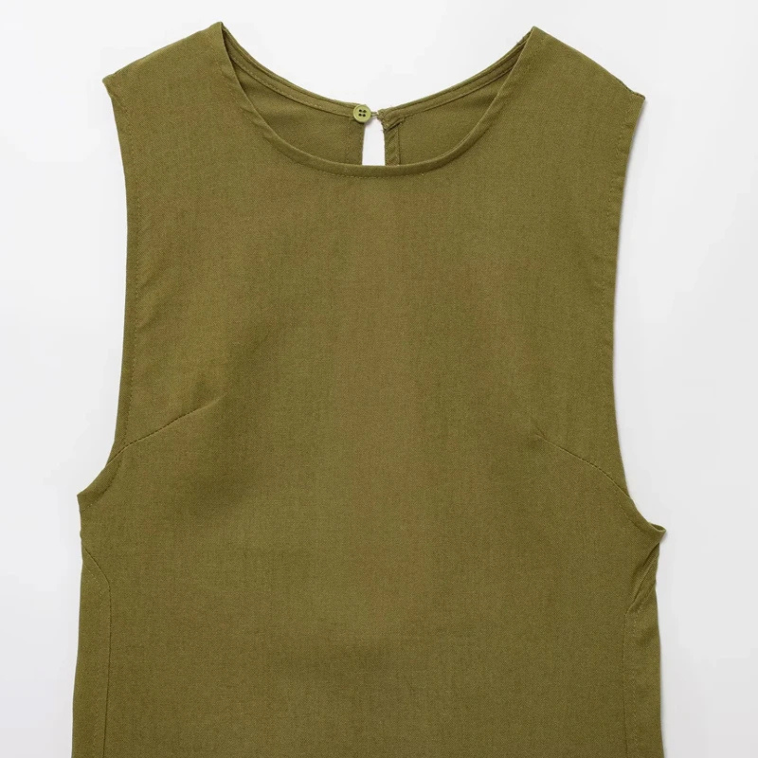 Sofi | Abito Midi Verde Senza Maniche Stile Vintage per Primavera/Estate
