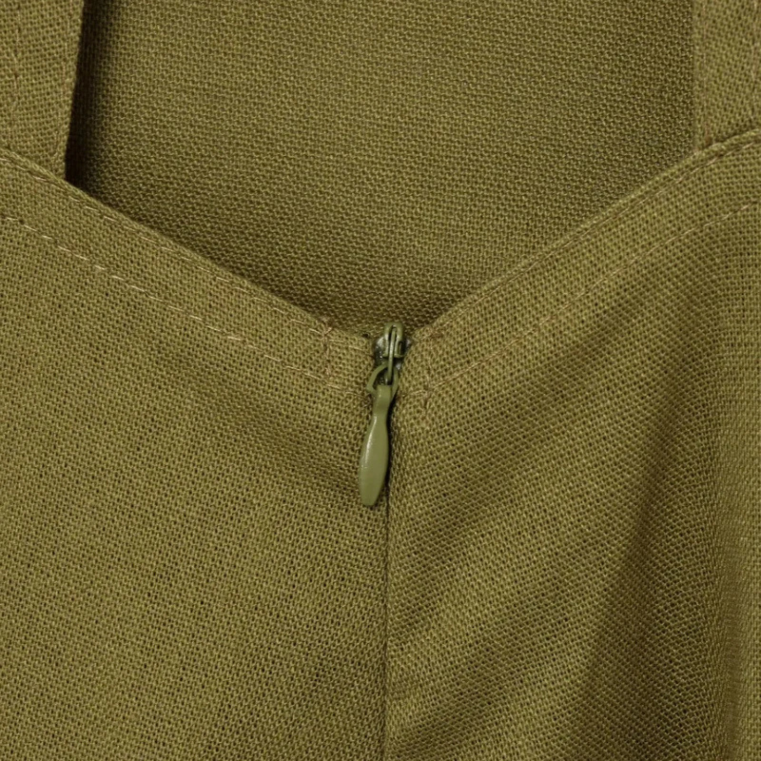 Sofi | Abito Midi Verde Senza Maniche Stile Vintage per Primavera/Estate